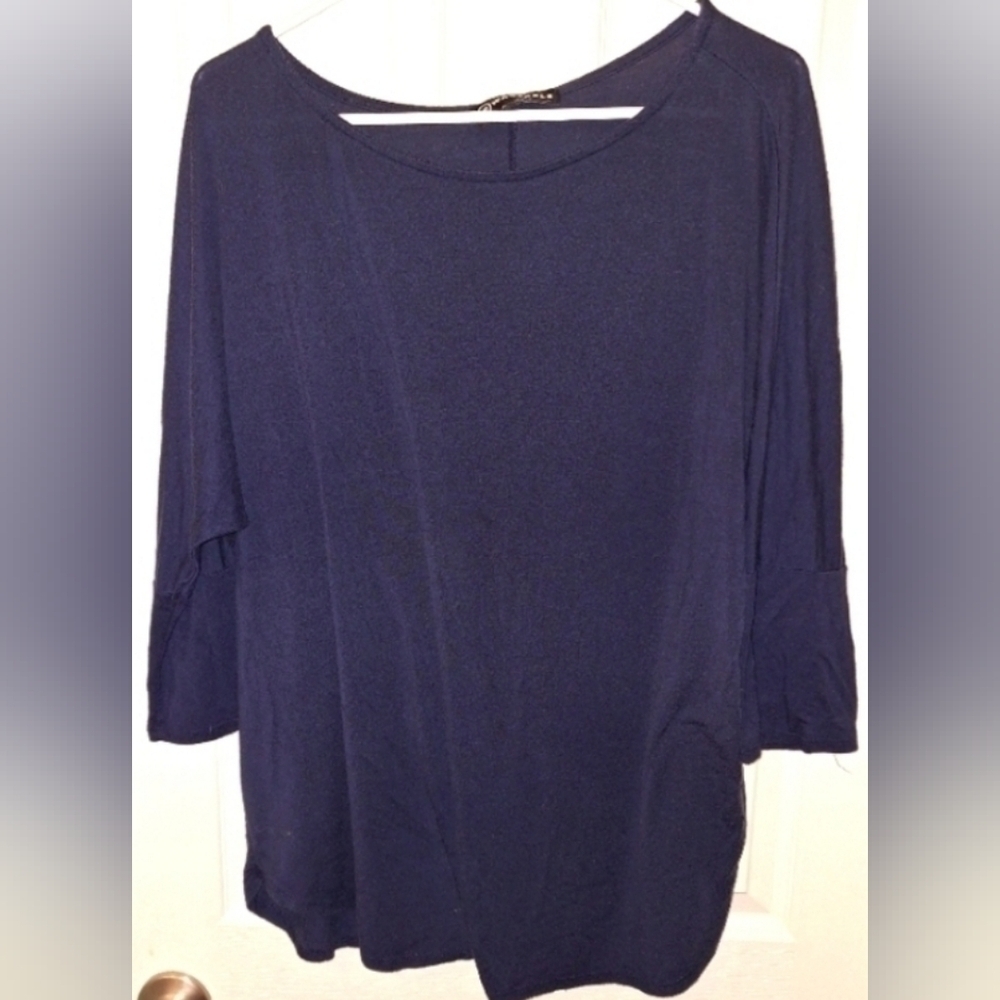 Wantable Navy Blue XL Mid Length Tunic Shirt